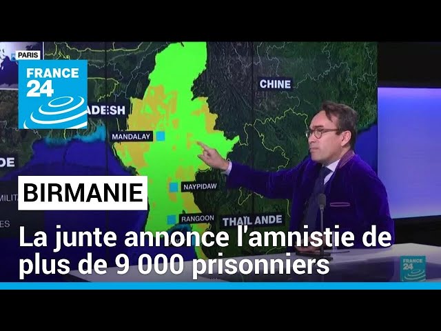 Anniversaire de l'indépendance : la junte birmane libère 9 652 prisonniers • FRANCE 24