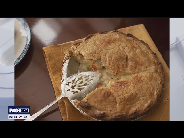 Making chicken pot pie with Achatz