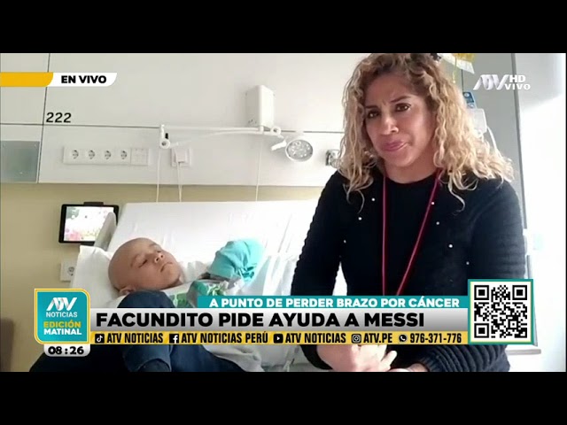 ¡Ayudemos a Facundito! Menor de edad está a punto de perder el brazo debido al cáncer que padece