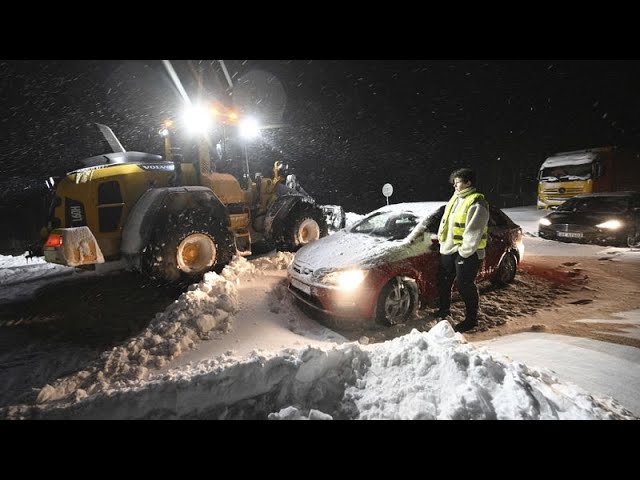 Más de mil coches atascados en la autopista E22 en el sur de Suecia