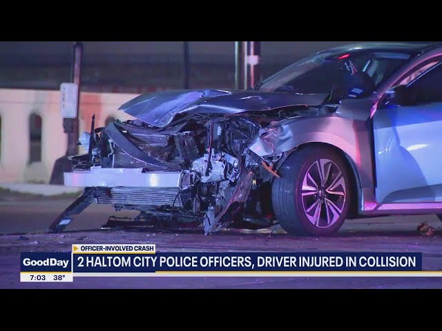 2 Haltom City police officers injured in crash