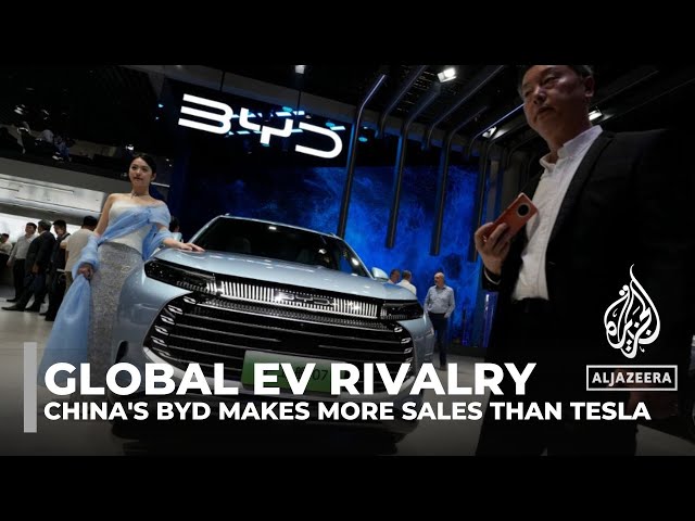 China’s BYD surpasses Tesla as leading electric car seller