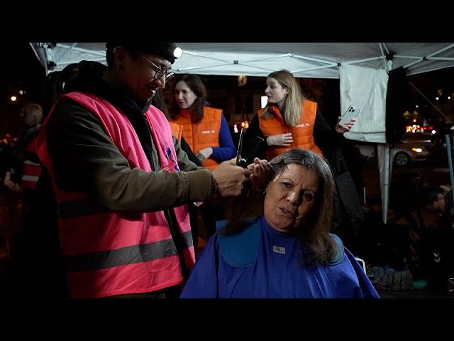 Hairdressers in France offer free haircuts to the homeless