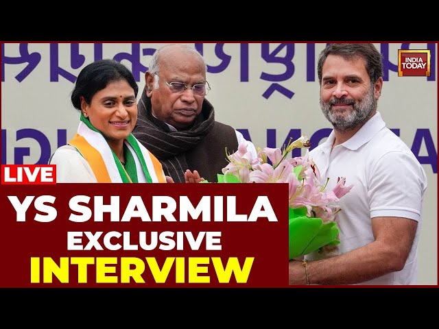 YS Sharmila Interview LIVE: YS Sharmila Joins Congress | YS Sharmila Interview With Rajdeep Sardesai