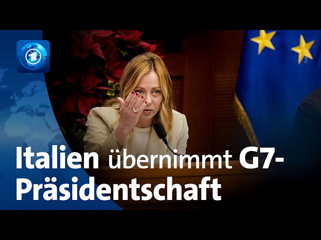 Italien übernimmt G7-Präsidentschaft – Ministerpräsidentin Meloni stellt Pläne vor