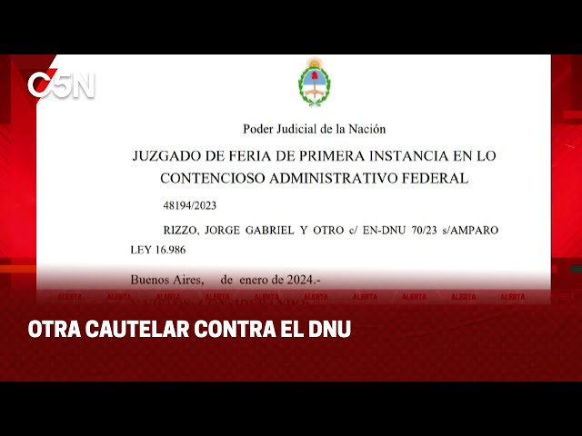 OTRA CAUTELAR CONTRA EL DNU