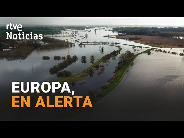 TEMPORAL 'HENK': RÉCORD de FRÍO en SUECIA y RÍOS DESBORDADOS en FRANCIA e INGLATERRA | RTV