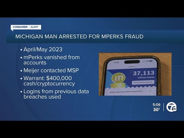 Man charged with stealing Meijer mPerks information & selling it illegally