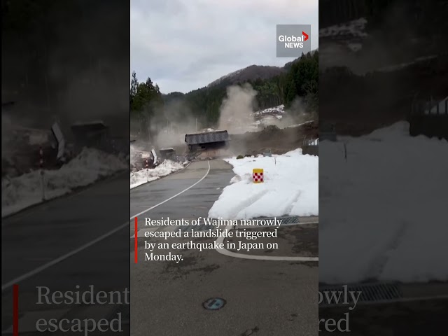 Japan Earthquake: Eyewitness escapes landslide in Wajima