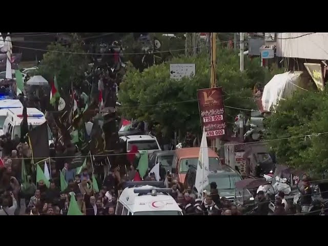 Funérailles d'Al-Arouri : une foule réunie à Beyrouth