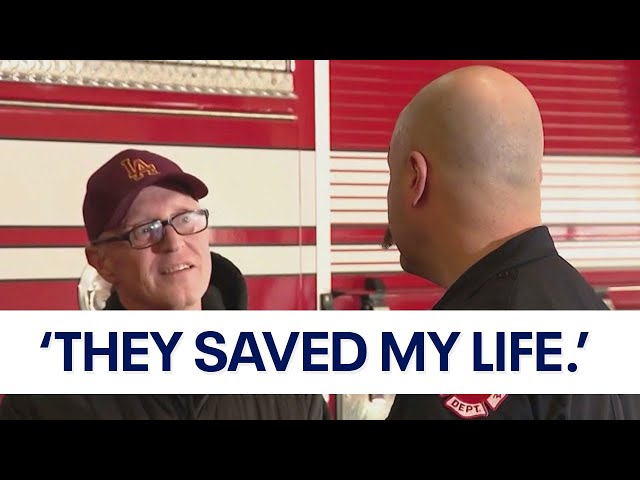 Man speaks out after Chicago-area firefighters save his life