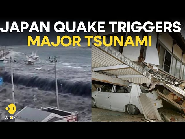 Japan Earthquake LIVE: Major tsunami hits Japan coast after magnitude 7.6 earthquake | WION LIVE