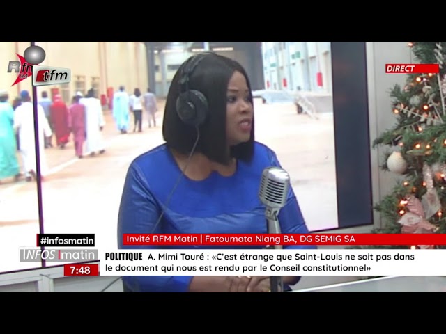 L'invité de la RFM : Fatoumata Niang Ba, DG SEMIG SA