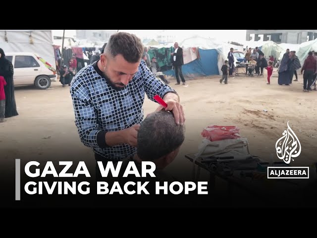 Giving back in a time of war Gaza barber providing hope & dignity through haircuts