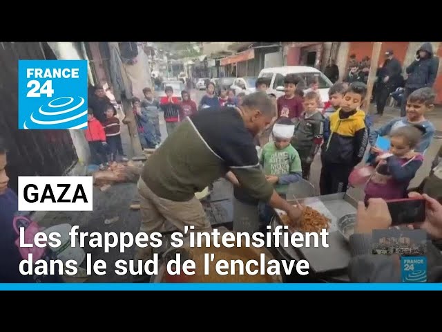 Gaza : les frappes s'intensifient dans le sud de l'enclave palestinienne • FRANCE 24