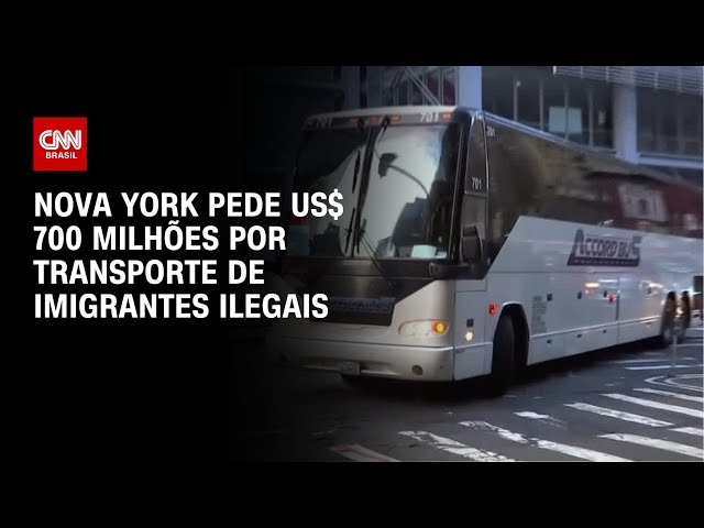 Nova York pede US$ 700 milhões por transporte de imigrantes ilegais | CNN NOVO DIA