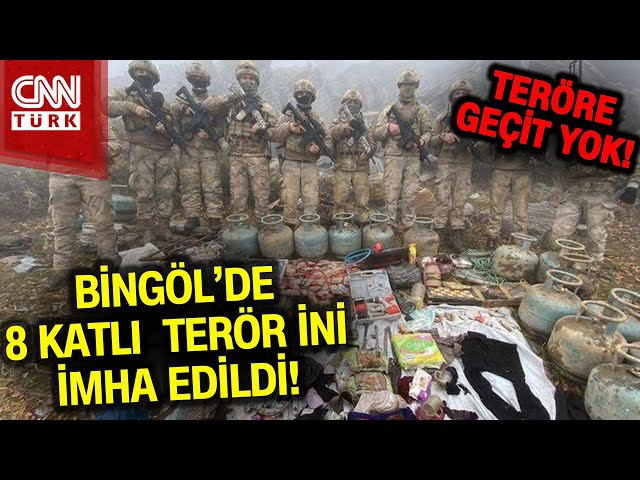 ⁣Bingöl'de Terör Operasyonu! 8 Katlı Mağara Böyle İmha Edildi... #Haber