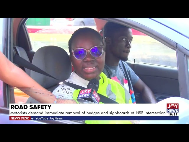 Road Safety: Motorists demand immediate removal of hedges and signboards at NSS intersection