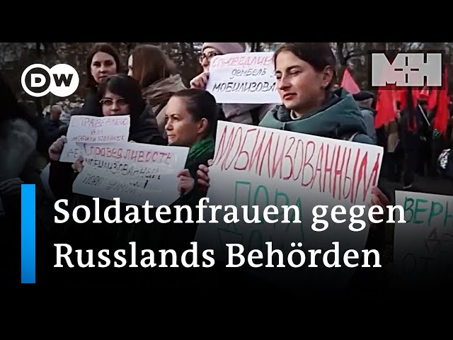 Wie russische Soldatenfrauen für die Rückkehr ihrer eingezogenen Männer kämpfen  DW Nachrichten