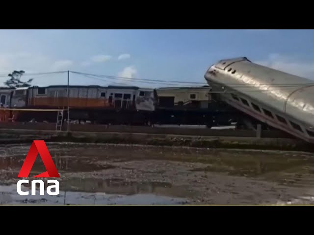 4 killed, at least 37 injured in collision between passenger trains in Indonesia