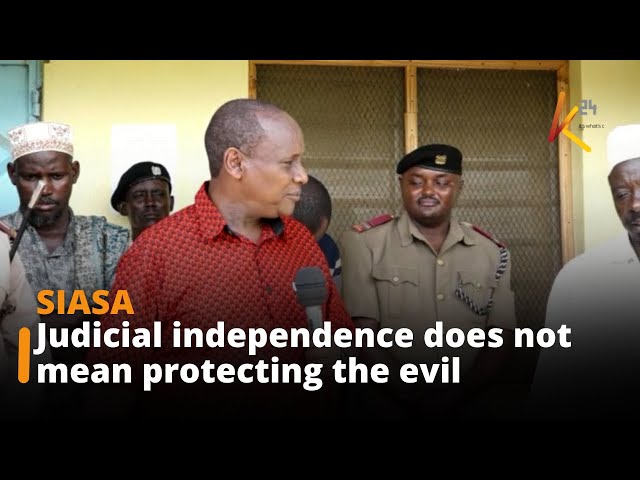 ⁣Judicial independence does not mean protecting the evil - Hussein Dado