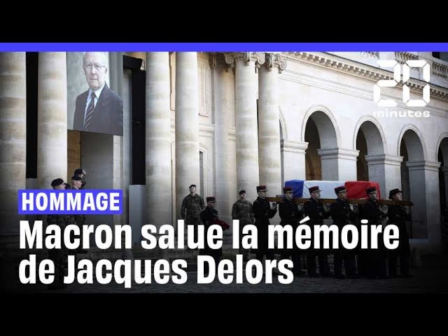 Macron rend hommage à Delors qui a « réconcilié l’Europe avec son avenir » #shorts