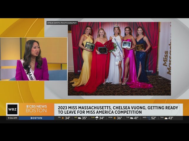 2023 Miss Massachusetts, Chelsea Vuong, getting ready for Miss America competition