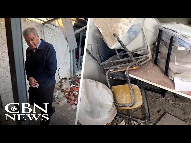 Behind the Scenes: In the Rubble of an October 10 Hamas Rocket Attack