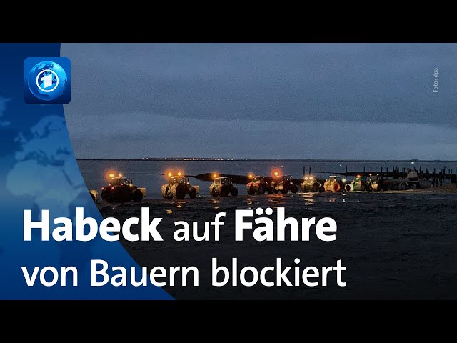 Empörung nach Blockade von Fähre mit Habeck an Bord