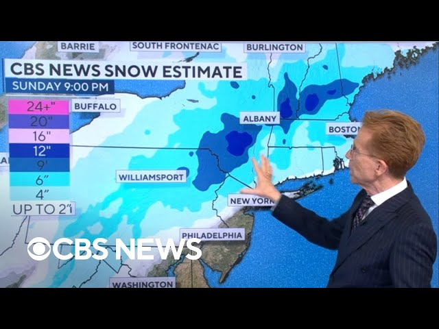 Millions across Northeast bracing for winter storm. Here's the forecast.