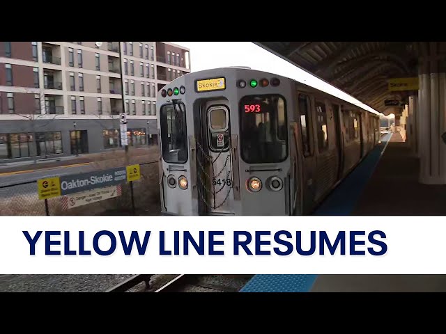 CTA Yellow Line trains resume 7 weeks after crash