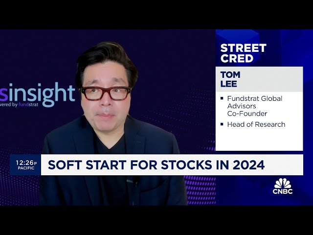 Fundstrat's Tom Lee on the market: Turmoil in the first trading week means a challenging year