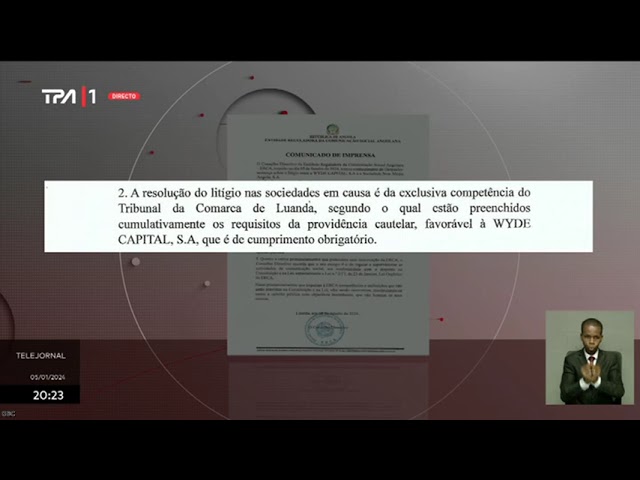 ERCA delibera sobre o litígio entre a WYDE CAPITAL, S.A e a sociedade NEW MEDIA ANGOLA, S.A