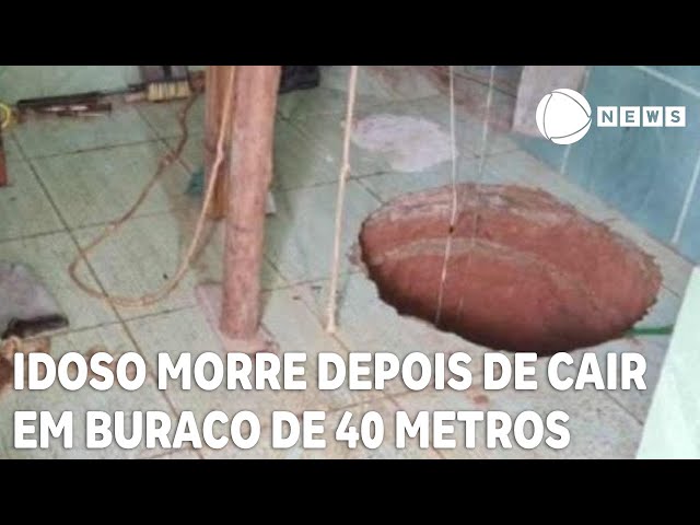 Idoso morre depois de cair em buraco de 40 metros em busca de ouro