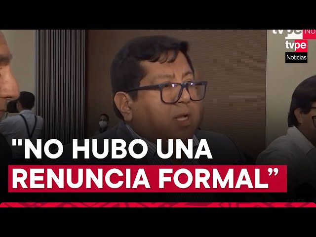 Ministro de Economía afirmó que no hubo una renuncia formal al cargo