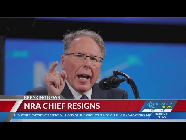 National Rifle Association (NRA) CEO Wayne LaPierre resigns days before corruption trial