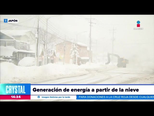 Científicos japoneses buscan generar energía a partir de la nieve