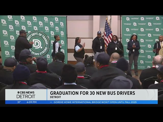 Graduation held for 30 new Detroit bus operators