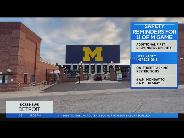 Ann Arbor parking restrictions, safety tips for Michigan football national championship game