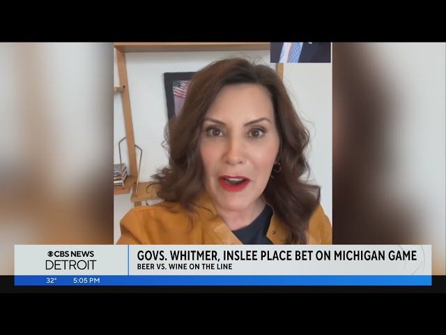 Gov. Whitmer places wager with Washington governor on College Football Playoff National Championship