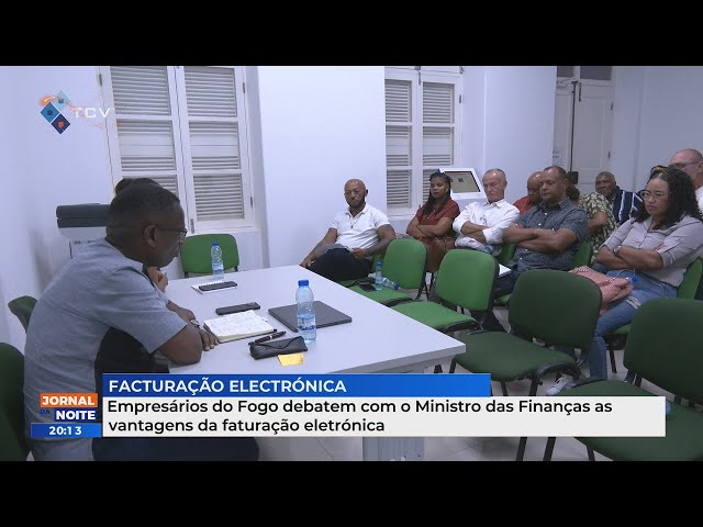 ⁣Empresários do Fogo debatem com o Ministro das Finanças as vantagens da faturação eletrónica