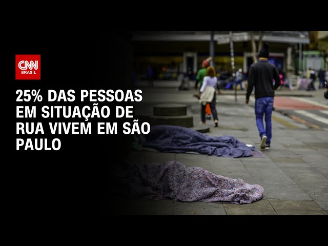 25% das pessoas em situação de rua vivem em São Paulo | CNN PRIME TIME