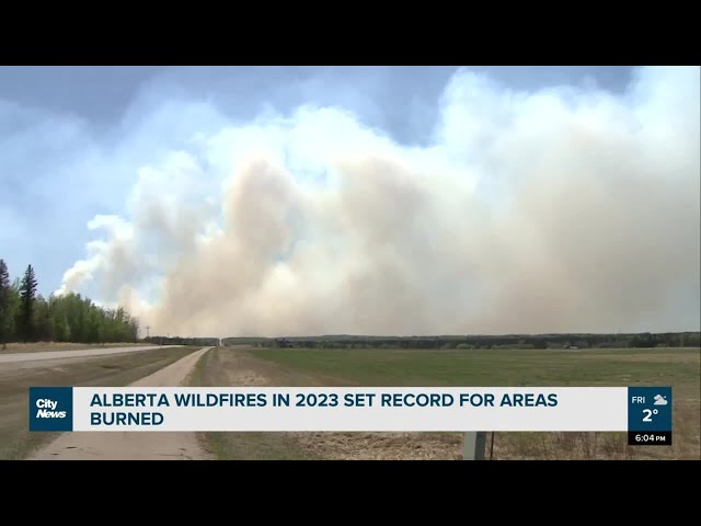 Alberta wildfires in 2023 set record for areas burned