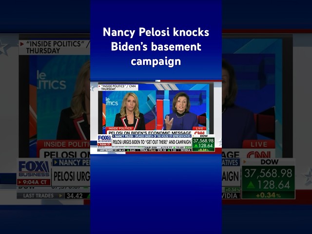 Pelosi urges Biden to 'get out there' #shorts