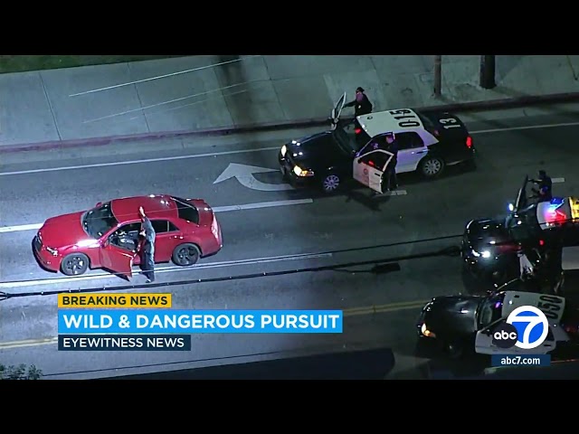 Wild chase through LA ends with arrest of speeding driver, police say