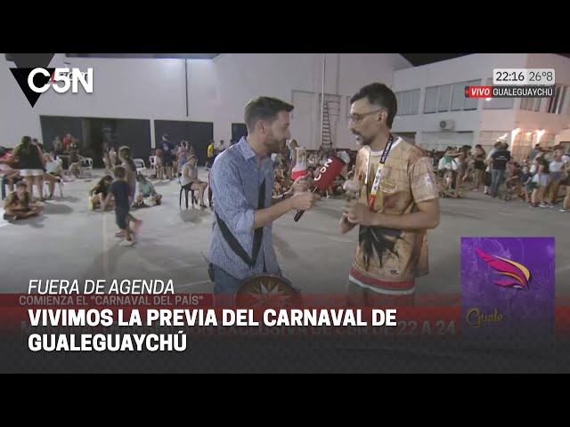 FUERA DE AGENDA en la previa del CARNAVAL de GUALEGUAYCHÚ