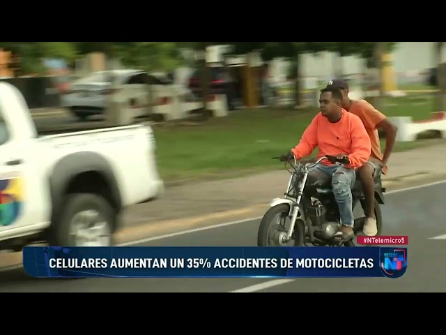 Uso de celulares incrementan el porcentaje de accidentes de motocicletas en un 35%