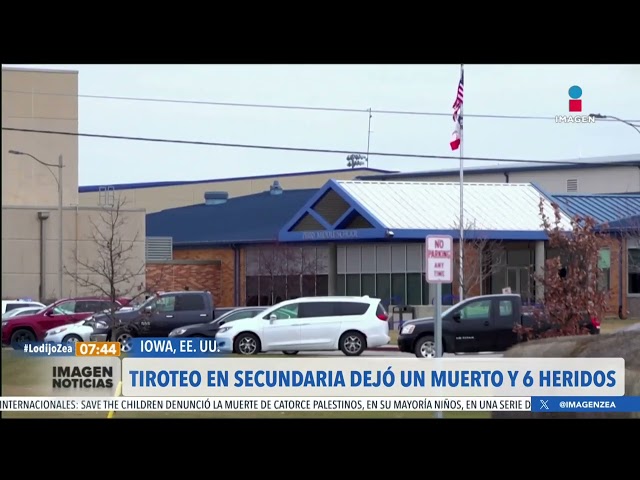 Tiroteo en secundaria deja un muerto y seis heridos en Iowa, EE.UU. | Noticias con Francisco Zea