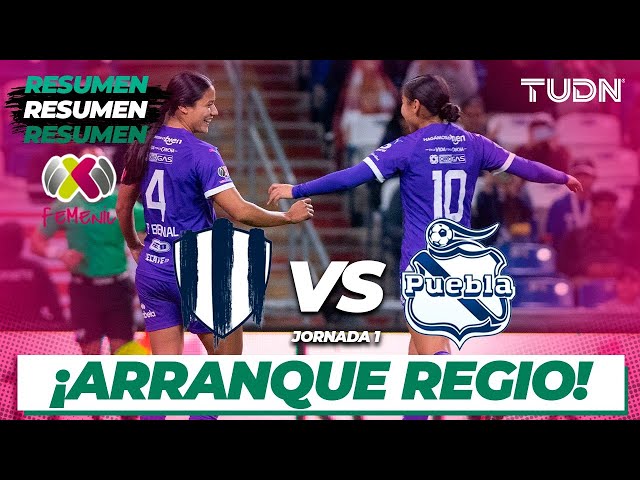 Resumen y goles | Rayadas vs Puebla | Liga Mx Femenil - CL2024 J1 | TUDN