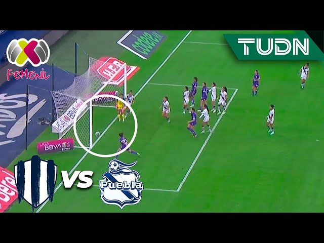 ¡Barrida de Najar y el poste evitan el gol | Rayadas 1-0 Puebla | Liga Mx Femenil - CL2024 J1 | TUDN